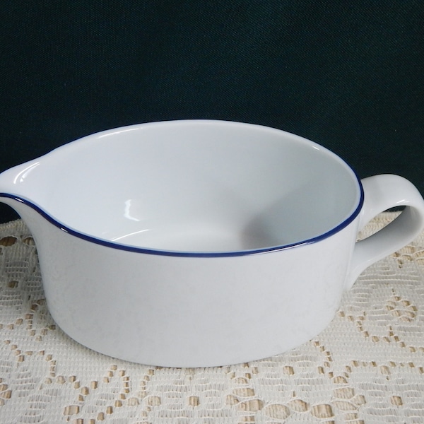 Dansk Bistro Christianshavn Blue Gravy Boat NO Underplate - International Designs LTD NR Portugal - Replacement Dishes for Discontinued Item