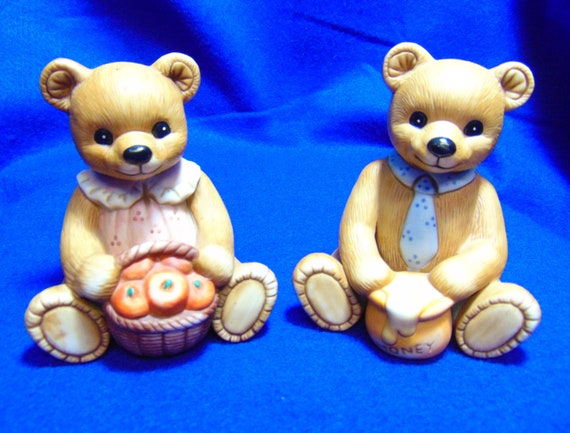 porcelain teddy bear figurines