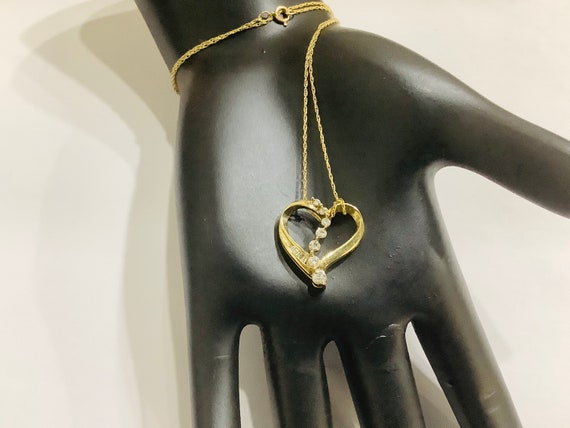 Vintage,1960’s diamonds,14k gold journey,heart sli