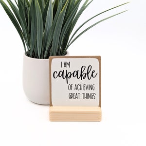 Affirmations de soi | signe d'affirmation de soi, soins personnels| amour de soi, cadeau de soi, cadeau d'un ami, je suis capable