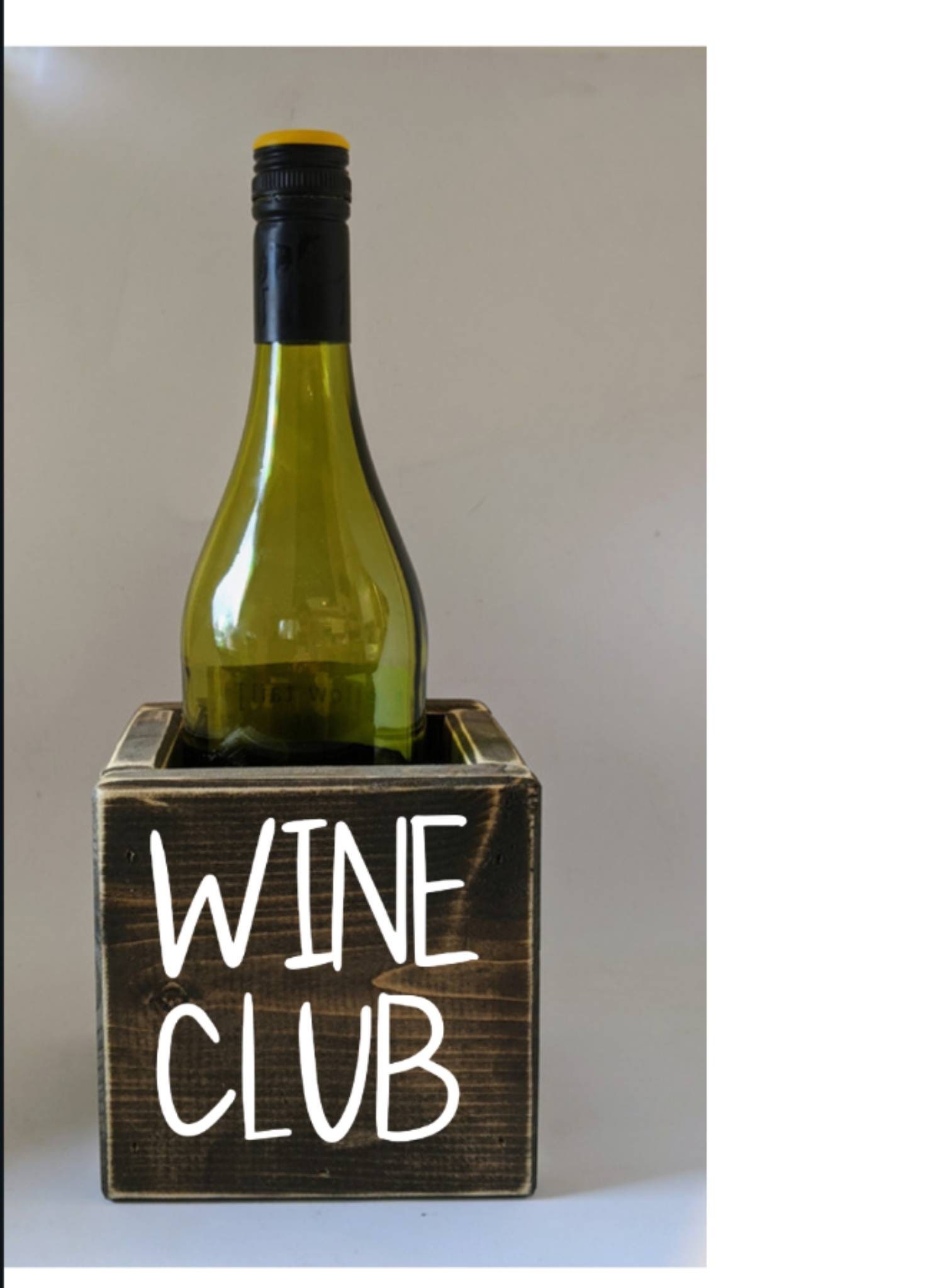Wine box gift for wine lover wine club friend gift Etsy