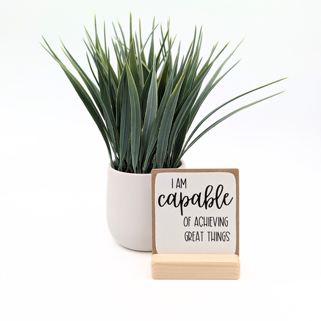 I Am Capable Affirmation Sign: Self-care Gift - Etsy