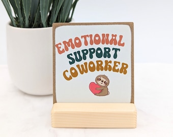 Emotional support coworker | message-in-a-box | coworker card | coworker gift | personalized gift