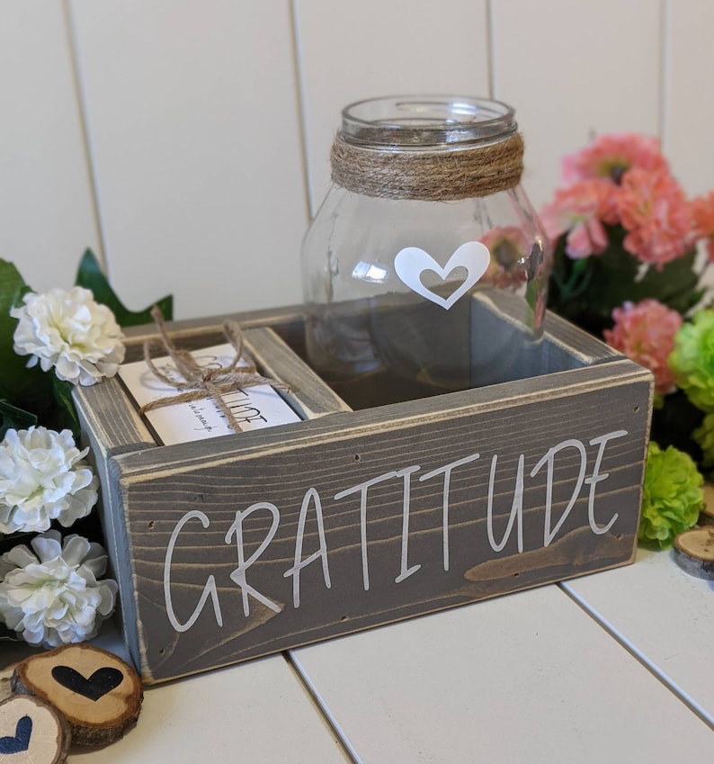 Gratitude kit gratitude jar, gratitude cards, box mother's Day gift, birthday gift, appreciate gift, thank you gift, self care image 2