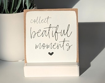 Inspirational Desk Sign | Mindfulness Gift | Positivity Decor
