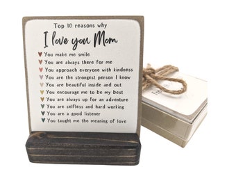 Personalized &#39;Reasons Why I Love You&#39;  Gift: customizable mom or name