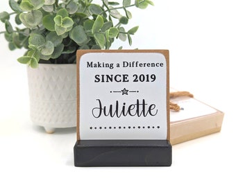 Making a difference since | employee appreciation | employee years of service recognition | employee award | office gift | corporate gift
