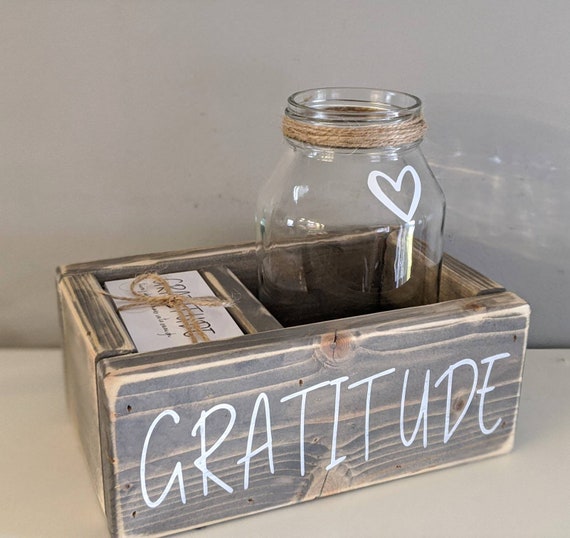 Gratitude kit: cards jar box gratitude jar gift for