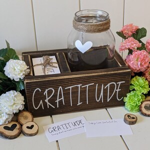 Gratitude kit gratitude jar, gratitude cards, box mother's Day gift, birthday gift, appreciate gift, thank you gift, self care image 3