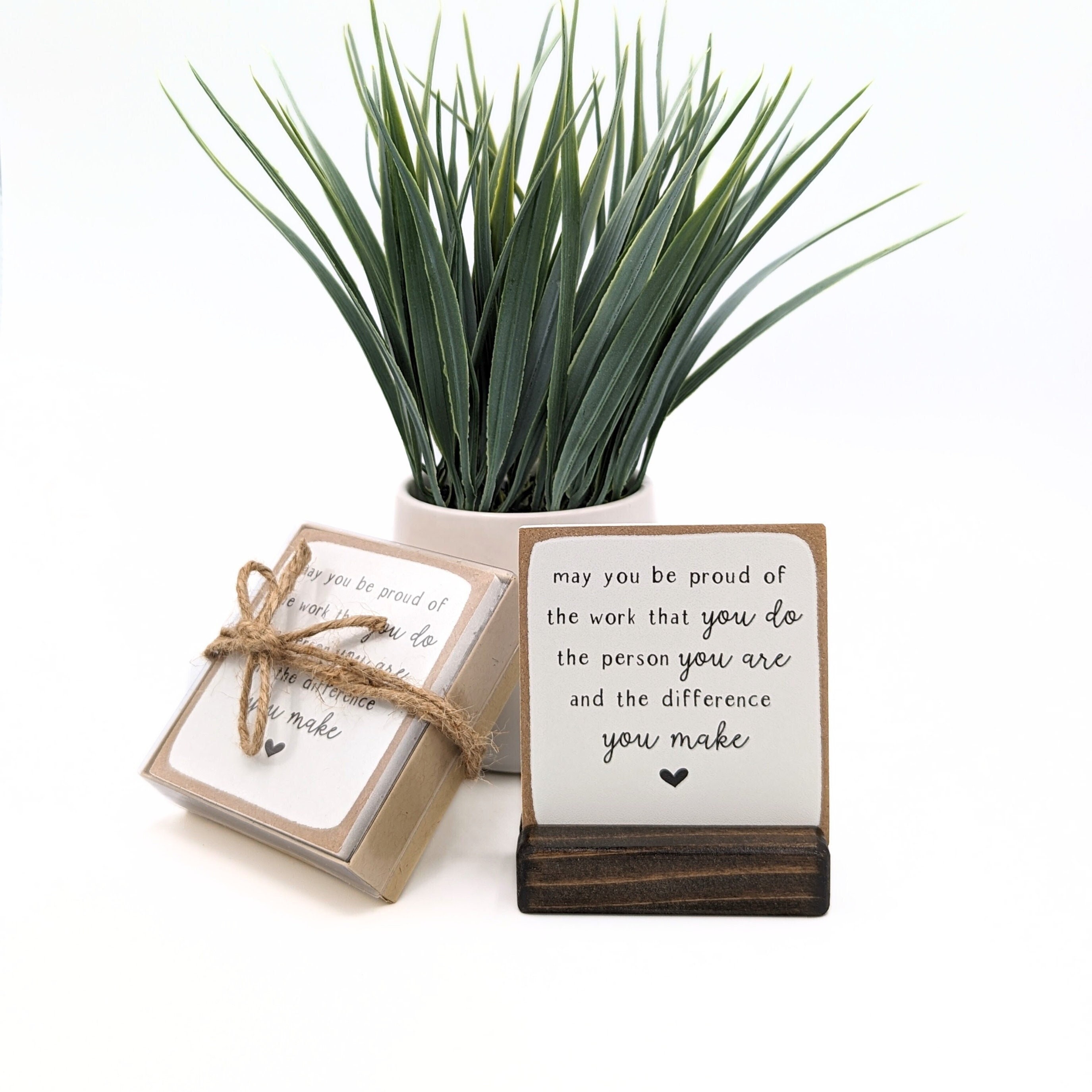 Inspirational Desk Decor for Home Office, New Job Gifts, Teacher  Appreciation Gifts, May You Be Proud of the Work You Do- Motivational  Plaque Sign