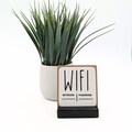 Personalized WiFi Password Sign: Airbnb vacation rental Guest Room Decor product logo