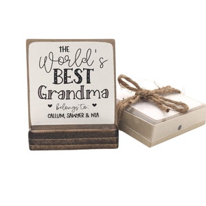 La mejor abuela del mundo / nana, gomita, grammy, mimi, regalo del Día de la Madre / regalo para la abuela / regalo personalizado de nana / Personalizable /