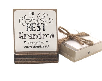 World's best Grandma | nana, gummy, grammy, mimi, Mother's Day gift  |  gift for grandma | personalized nana gift | Customizable |