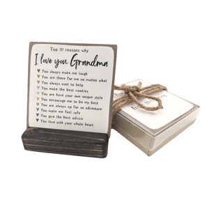 Razones por las que te amo abuela / Regalo del Día de la Madre para la abuela / regalo personalizado de mamá / Personalizable / abuela / nana / meme