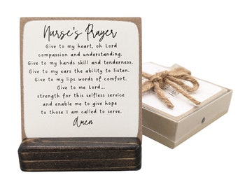 Nurse's Prayer Plaque: Thoughtful Gift for Healthcare Heroes