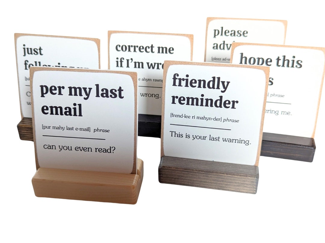 Funny Email Definitions | Office Signs | Desk Decor | Spreadsheet ...