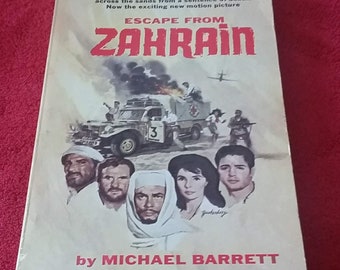 1962 - Escape from Zahrain by Michael Barrett - A Gold Medal Book - S1206 - 144 pages