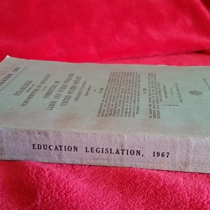 1967 File Copy U.S Education Legislation  Hearings before for Subcomittee on Labor and Public Welfare
