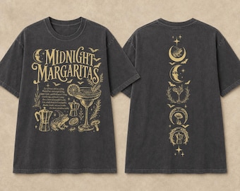 Vintage Midnight Margaritas Shirt, Practical Magic Tee, Retro Halloween Movie Shirt, Girls Will Be Girls Shirt, Spooky Season Gift