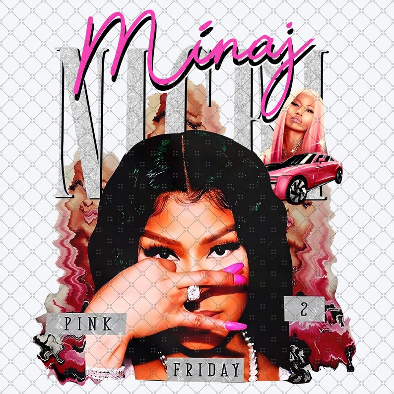 Nicki Minaj Png, Nicki Minaj rapper Png, Nicki Minaj Music Png, Nicki Minaj Tour, Nicki Minaj Design, Digital Download zdjęcie 1