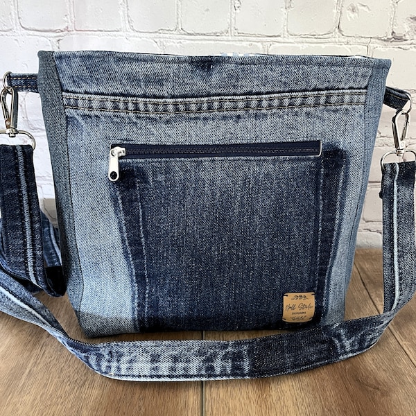 Unique Denim Cross-Body Bag