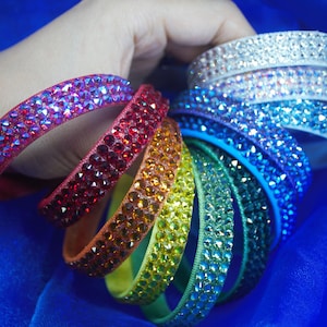 Rhinestone Bangle - Single