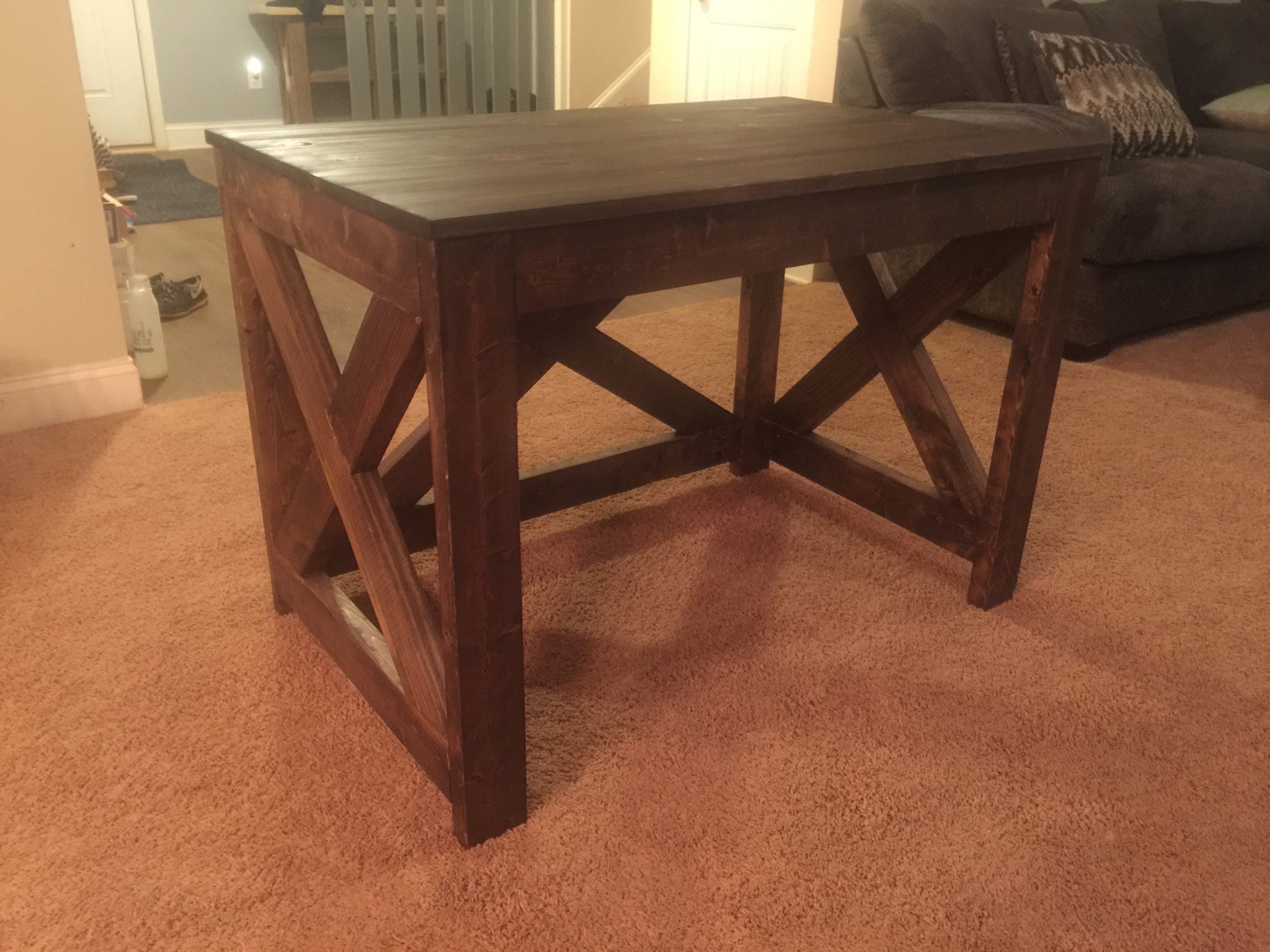 Rustic X Farmhouse Computer Desk Etsy