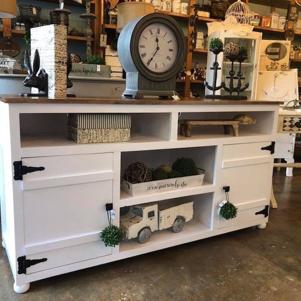 Rustic Farmhouse Media Center / TV Console / Entertainment Center