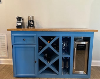 Wine rack Cabinet / Coffee Bar / Wine Bar / Wine Cabinet / Farmhouse Wine Bar / Farmhouse Wine Bar / Farmhouse Wine cabinet