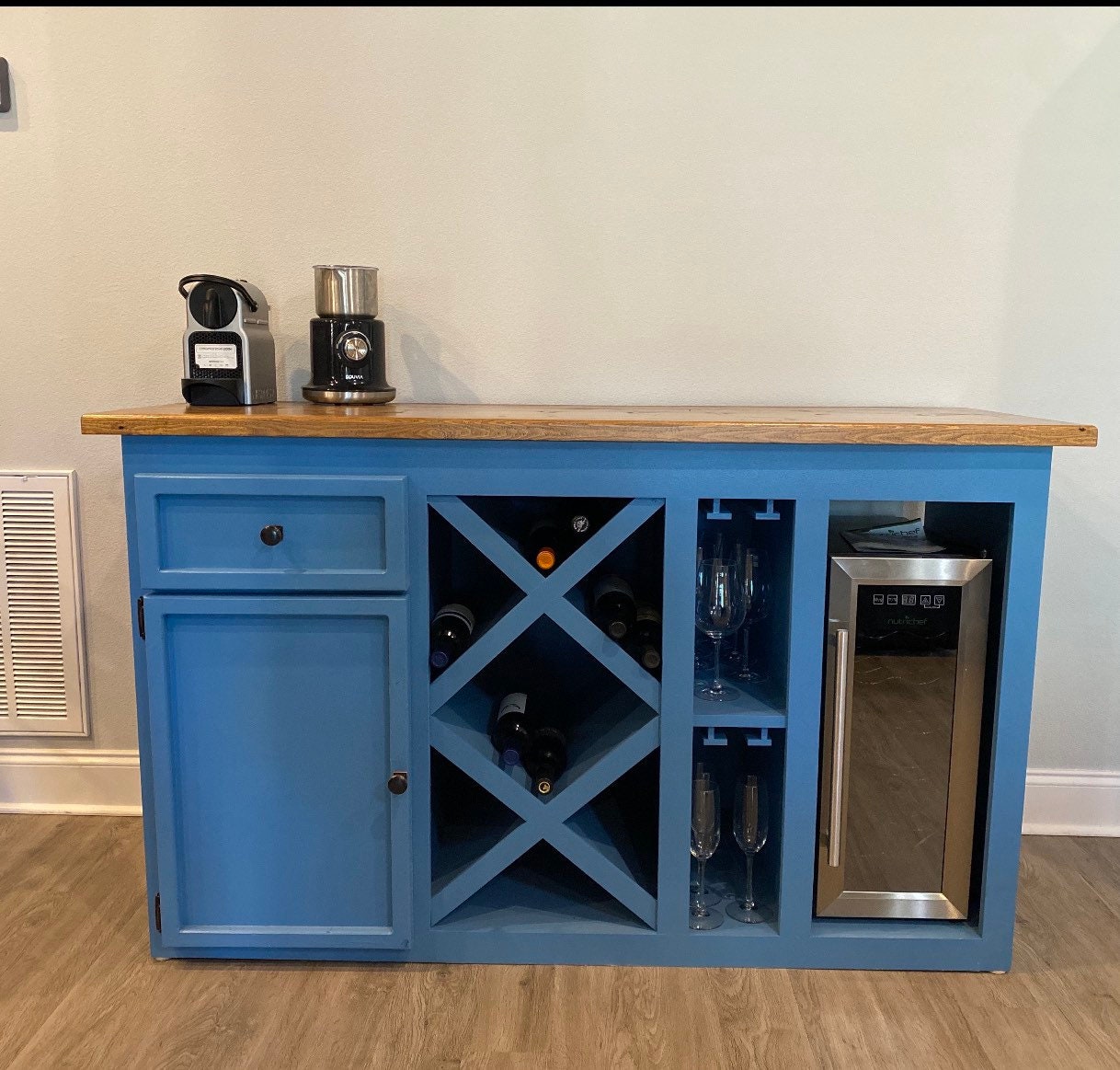 Teal wine cabinet new arrivals