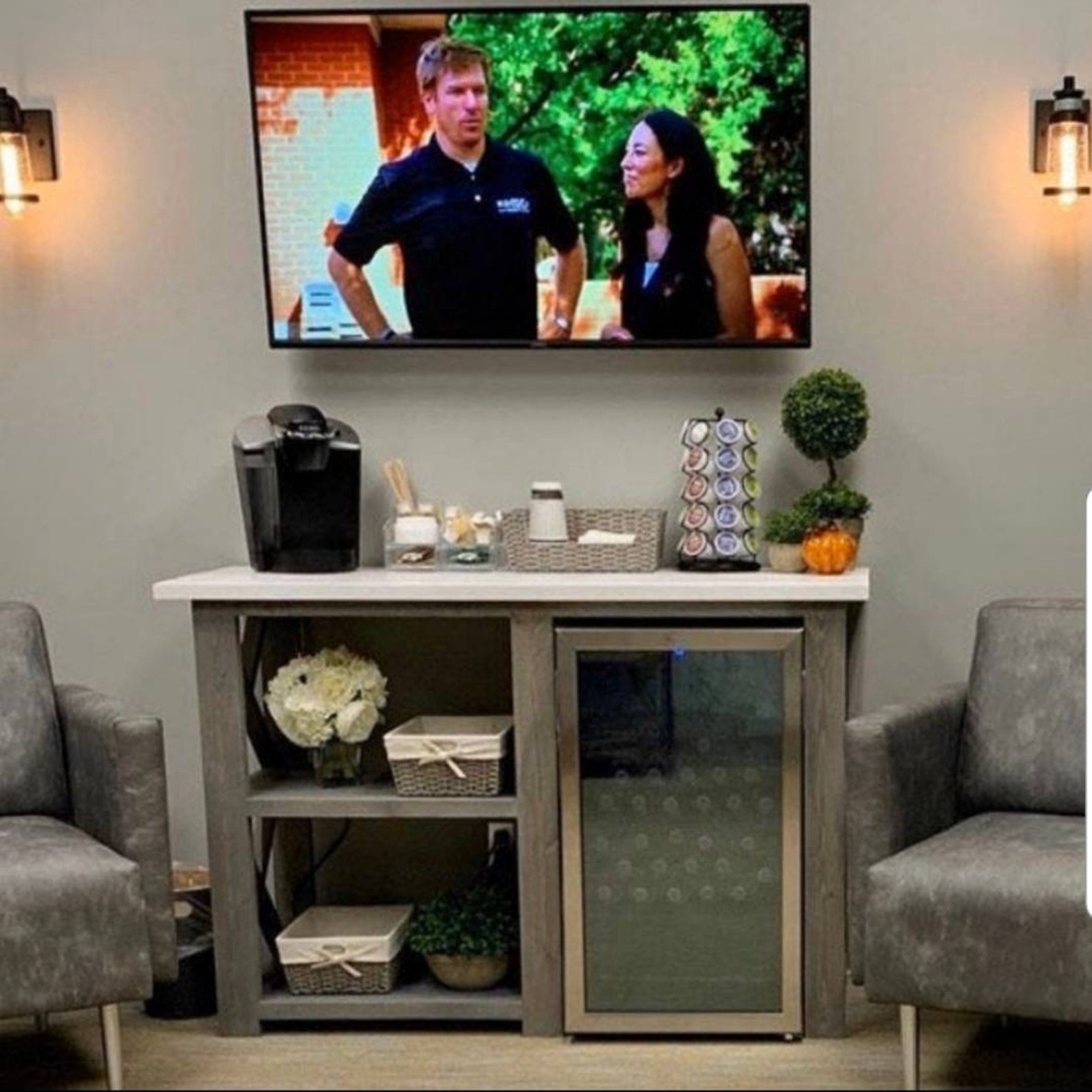 Rustic X Coffee Bar / Rustic X Farmhouse Coffee Bar / Mini Etsy UK