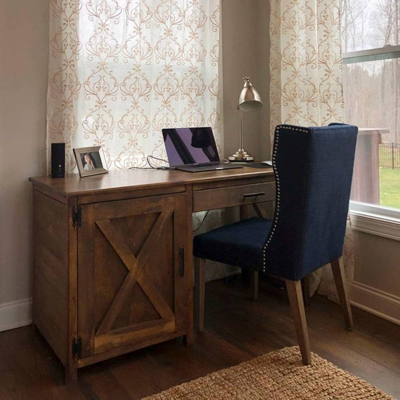Rustic one 2024 drawer computer desk
