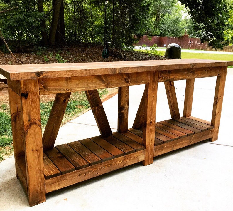 Rustic Console Table farmhouse table Entryway Table