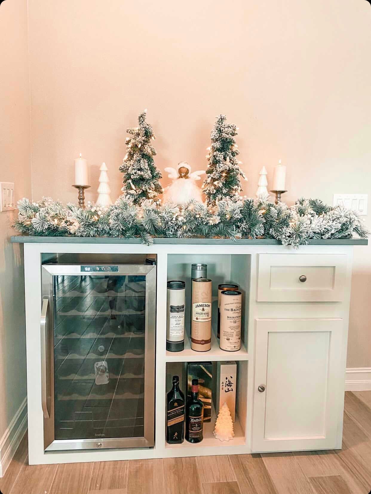 Custom home bars and wine storage cabinet