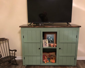 Rustic Farmhouse Media Center / TV Console / Entertainment Center