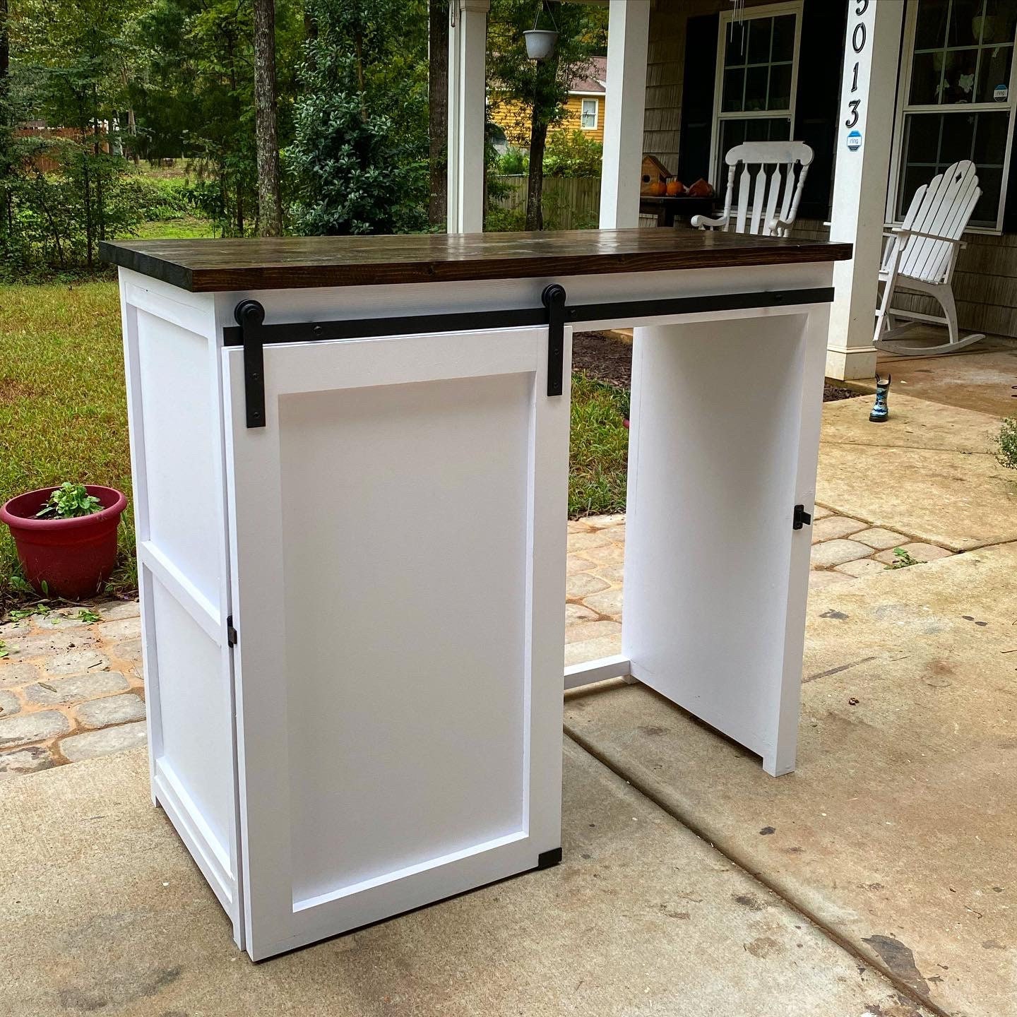 Barndoor Coffee Bar / Farmhouse Coffee Bar / Rustic X Coffee Etsy Canada