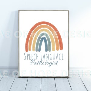 Cartel de logopedia, slp, decoración de logopedia, decoración de pared de logopedia, logopedia, cartel del habla, patología del habla y lenguaje, slp