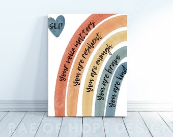 Speech therapy poster, slp, speech therapy decor, speech therapy wall decor, speech therapy, speech poster, speech language pathology,