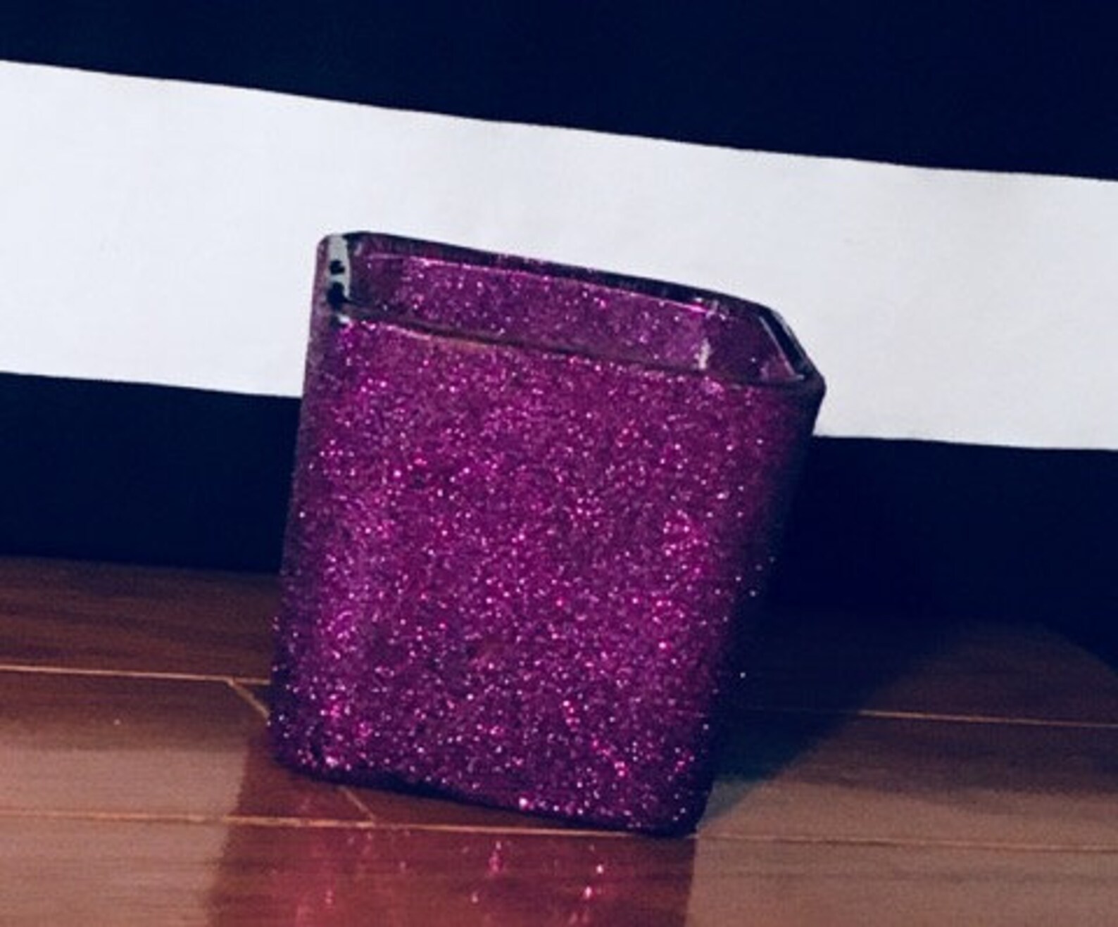 Glittered Square Vases Makeup Vanity Vases Makeup Vanity Etsy