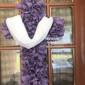 Cross wreath, Easter wreath, Religious wreath, Spring wreath, Front door decor, Easter decor , Easter door decor