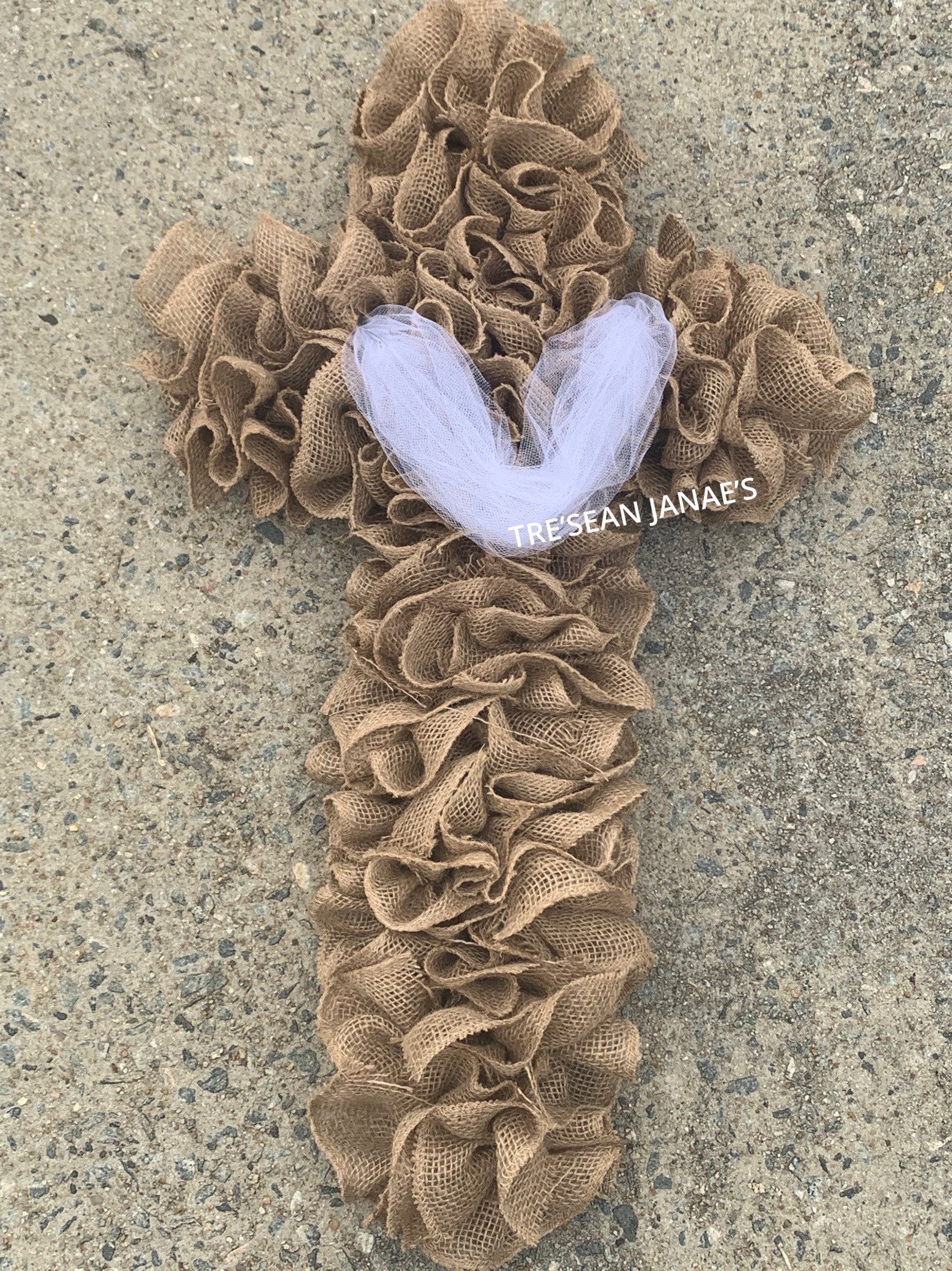 Cross Shaped Burlap Wreaths Cross Shaped Burlap Wreaths