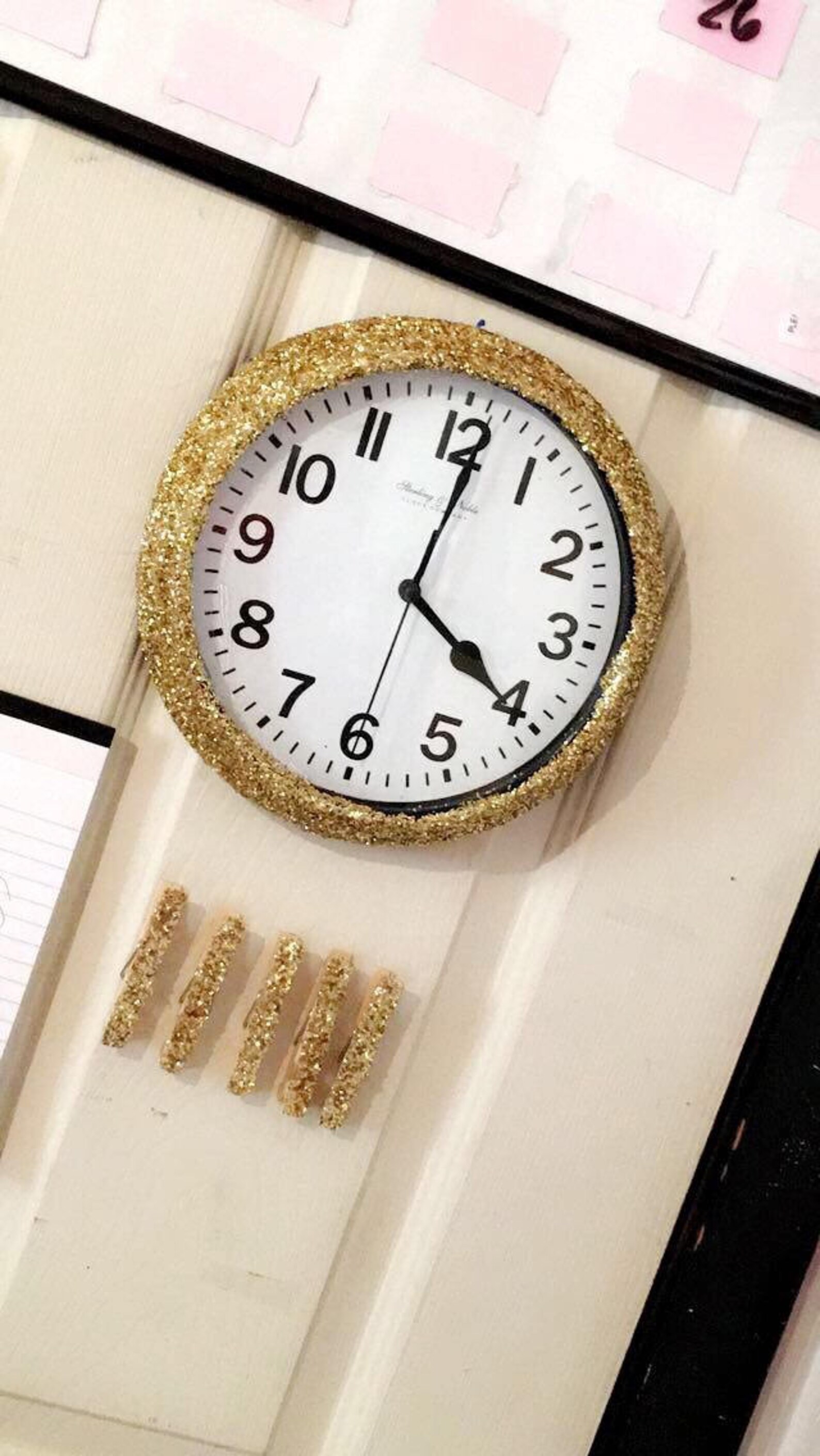 Glitter Clocks Wall Clocks Clocks Glitter Wall Decor Etsy