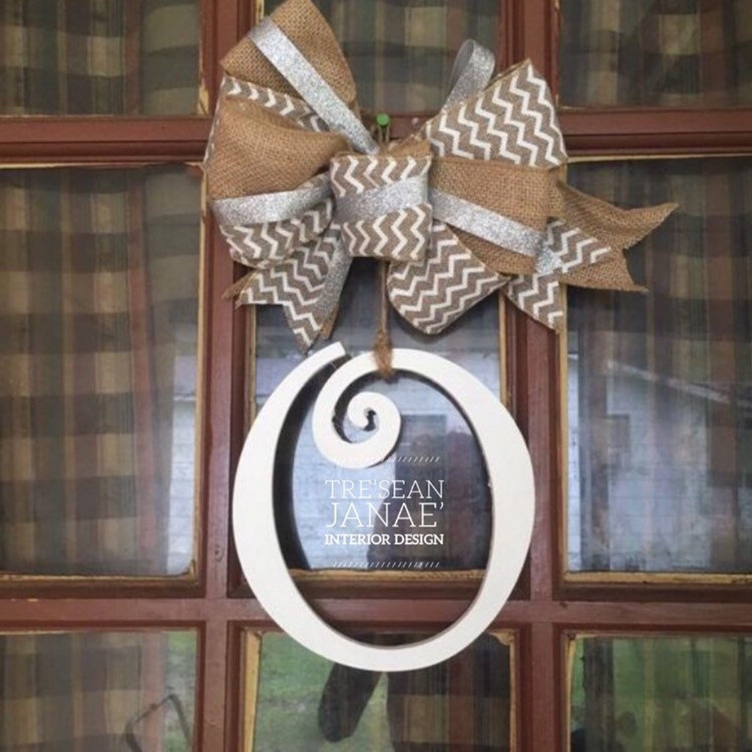 Single Letter Door Hanger, Door Hangers, Door Hanger, Front Door Decor