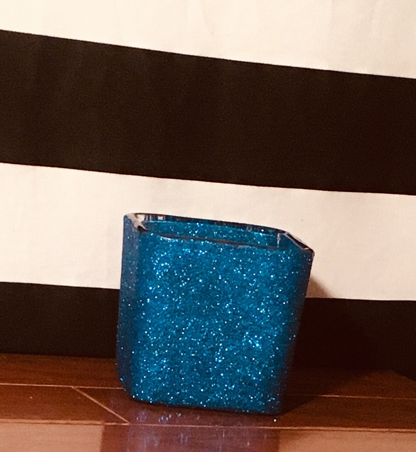 Glittered Square Vases Makeup Vanity Vases Makeup Vanity Etsy