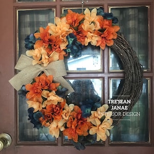 Fall wreath, Fall grapevine, Fall home decor, Fall door decor, Wreath,