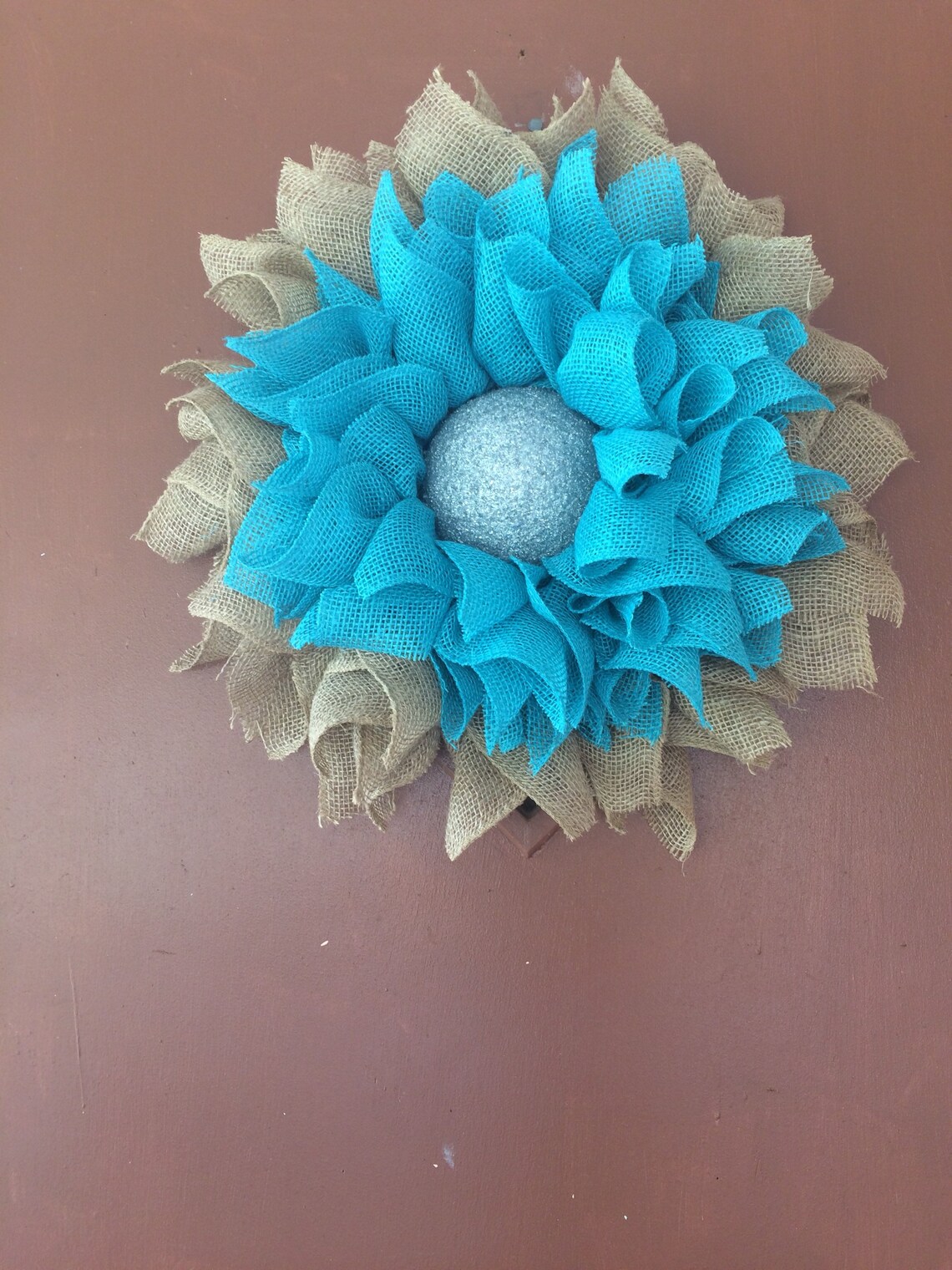 Burlap Flower Wreaths Summer Wreaths Spring Wreaths Flower Etsy