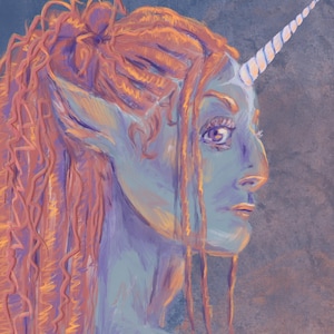 Fantasy Portrait - Einhorn