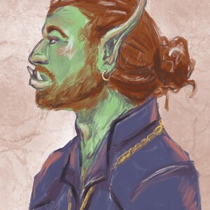 Fantasy Portrait - Half Orc