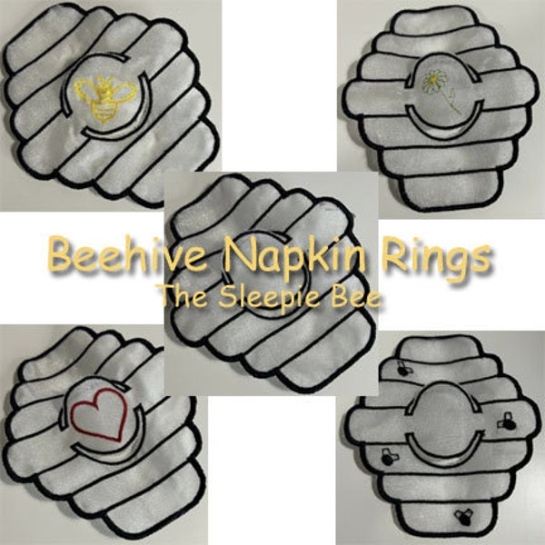 Beehive Napkin Rings - 5 options to choose from