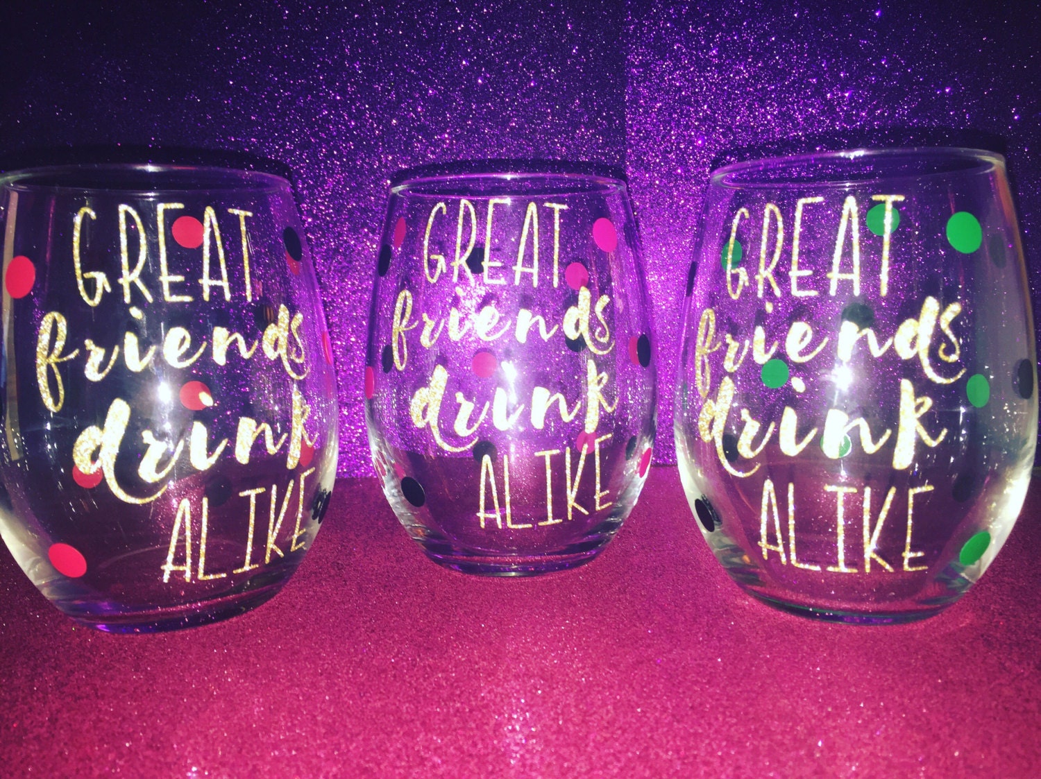 Custom Stemless Wine Glass Best friends wine glass wine Etsy